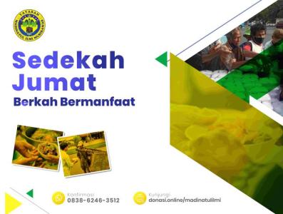 Gambar banner Sedekah Jumat Berkah Bermanfaat