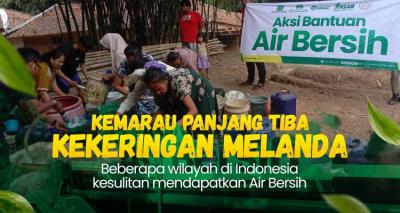 Gambar banner Kemarau Panjang Tiba Kekeringan Melanda, Alirkan Kebaikan Dengan Sedakah Air Bersih