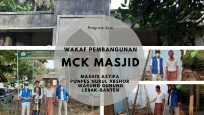 Gambar banner WAKAF MCK MASJID ASYIFA PONPES NURUL ABSHOR