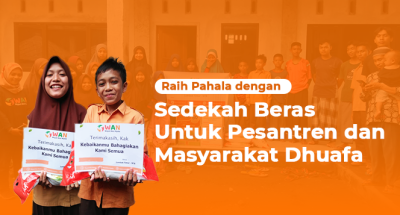 Gambar banner Aksi Tebar Beras Nusantara, Beras itu Harta bagi Dhuafa