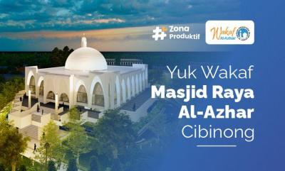 Gambar banner Dukung Pembangunan Masjid Raya Al Azhar Cibinong