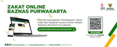 Gambar banner Sedekah Online BAZNAS Purwakarta