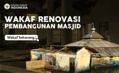 Gambar banner Wakaf Renovasi Masjid Tak Layak