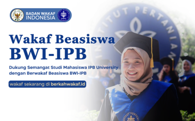 Gambar banner WAKAF BEASISWA BWI-IPB