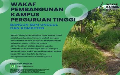 Gambar banner Bersama Wakaf, Kita Bisa Bangun Perguruan Tinggi Unggul dan SDM Kompeten