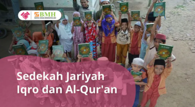 Gambar banner Sedekah Iqro  Quran untuk Suku Muslim Pedalaman