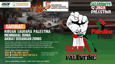 Banner Info Terbaru Kapal Kemanusiaan Palestina