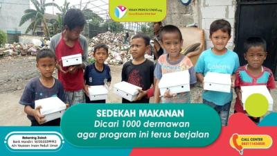 Gambar banner Sedekah Makanan Untuk Yatim, Dhuafa dan Santri Penghafal Al-Quran
