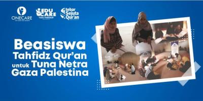 Gambar banner Beasiswa Tahfidz Quran Palestina