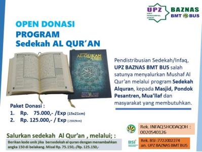 Gambar banner Program Sedekah Al Quran