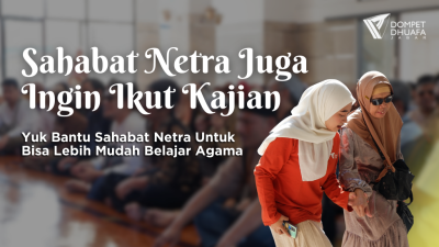 Gambar banner Sedekah Operasional Kajian Disabilitas Netra