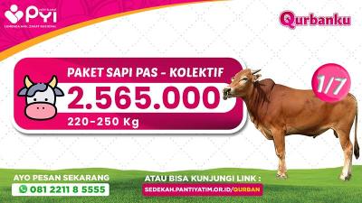 Gambar banner Qurban Sapi Paket Pas Gotong-royong