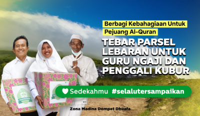 Gambar banner Tebar Parsel Ramadan Untuk Guru Mengaji Dan Penggali Kubur