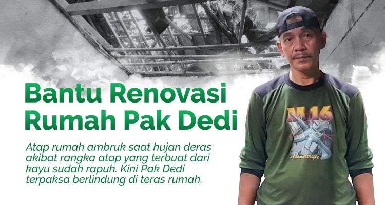 Banner program Renovasi Rumah Pak Dedi