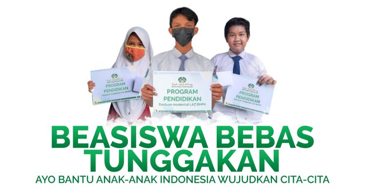 Banner program Beasiswa Bebas Tunggakan - Donasi Bebas