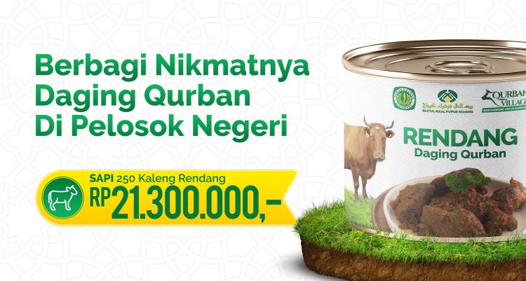 Gambar banner Qurban Village Dari Kampung Untuk Kampung - Sapi kaleng rendang 250 Nasional