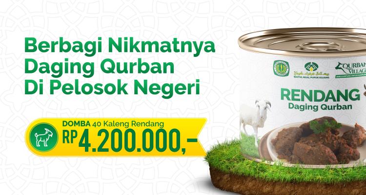Gambar banner Qurban Village Dari Kampung Untuk Kampung - Domba 40 kaleng rendang Nasional