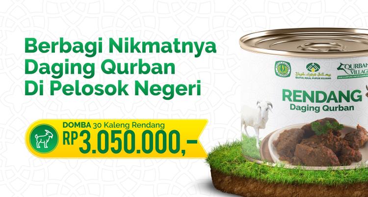 Gambar banner Qurban Village Dari Kampung Untuk Kampung - Domba 30 kaleng rendang Nasional