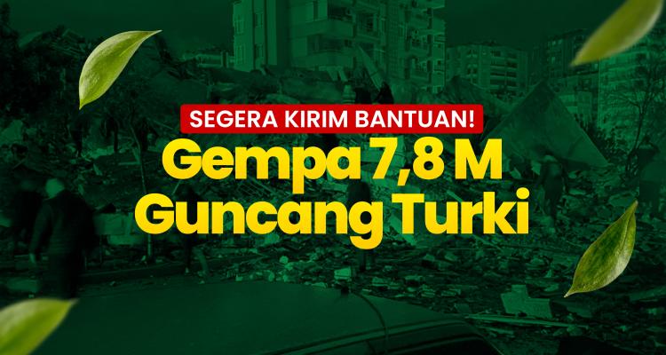 Banner program Peduli Gempa Bumi Turki