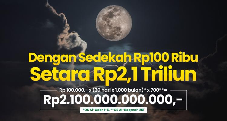 Banner program Kejar Lailatul Qadar dengan Sedekah Akhir Ramadhan