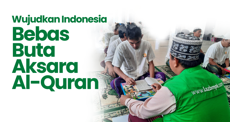 Banner program Wujudkan Indonesia Bebas Buta Aksara Alquran