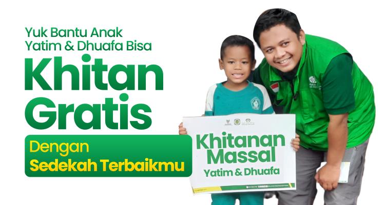 Banner program Khitanan Gratis Anak Yatim Dhuafa