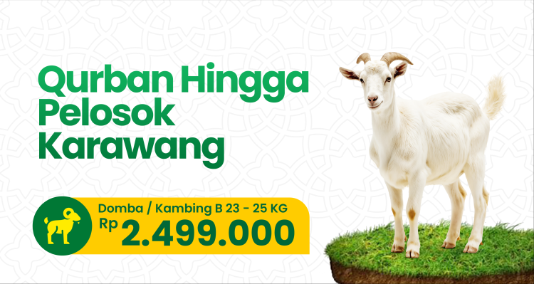 Banner program Qurban Village - Lokal Karawang - Domba B 23-25kg