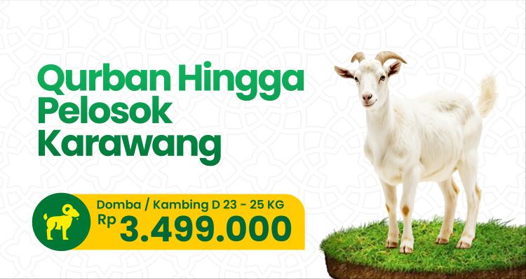 Banner program Qurban Village - Lokal Karawang - Domba-Kambing D 31-40kg