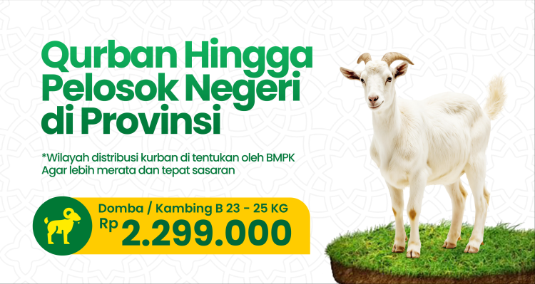 Banner program Qurban Village - Nasional - Domba-Kambing B 23-25kg