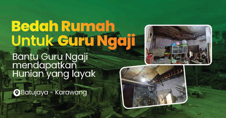 Banner program Bedah Rumah Guru Ngaji