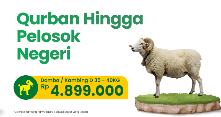 Banner program Qurban Village - Lokal Karawang - Domba-Kambing D 35-40kg
