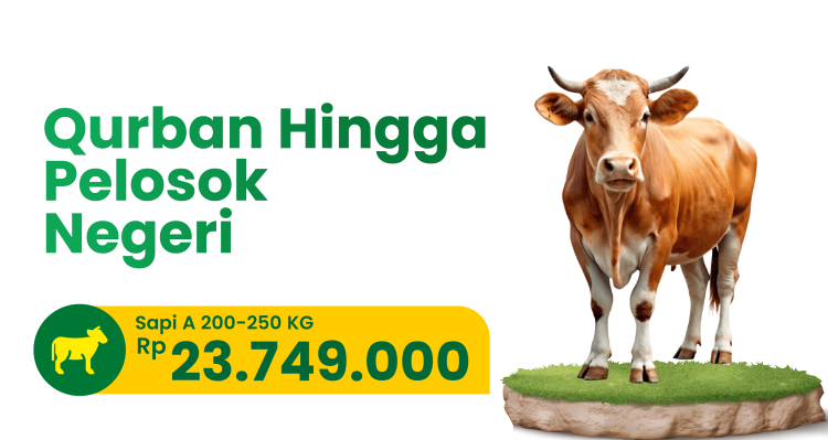 Banner program Qurban Village - Lokal Karawang - Sapi A 200-250kg