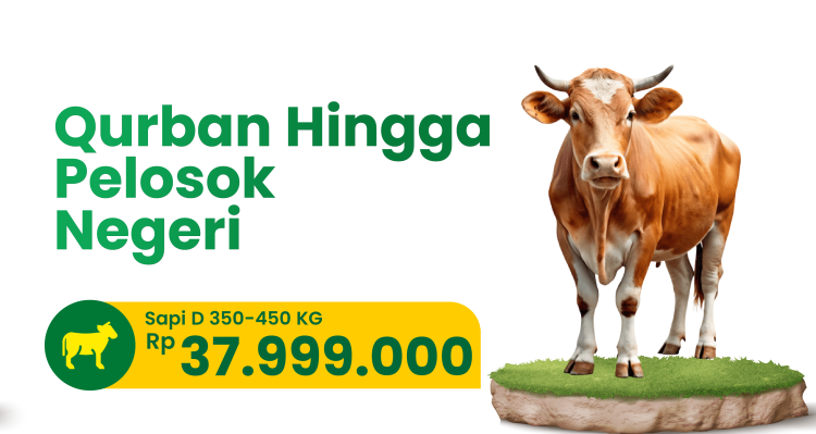 Banner program Qurban Village- Lokal Karawang - Sapi D 350-450kg