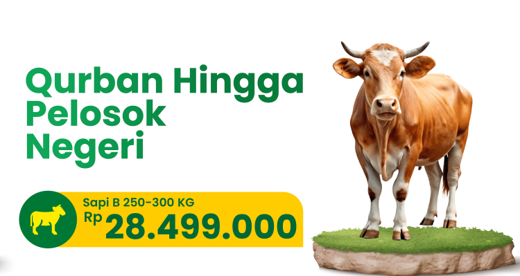 Banner program Qurban Village- Lokal Karawang - Sapi B 250-300kg