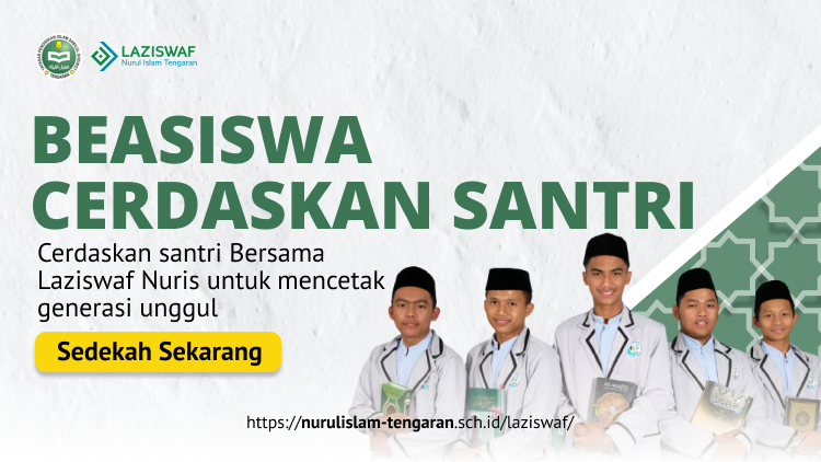 Gambar banner BEASISWA CERDASKAN SANTRI Gambar banner BEASISWA CERDASKAN SANTRI