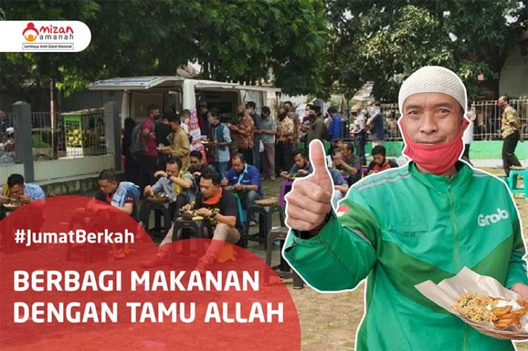 Gambar banner Yuk Sedekah Jumat Berkah, Berbagi Makan dengan Para Tamu Allah Gambar banner Yuk Sedekah Jumat Berkah, Berbagi Makan dengan Para Tamu Allah