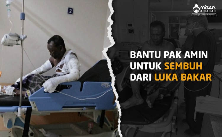 Gambar banner Bantu Pengobatan Pak Amin, Muka dan Tubuhnya Terlu Gambar banner Bantu Pengobatan Pak Amin, Muka dan Tubuhnya Terlu
