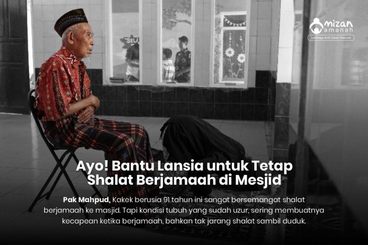 Gambar banner Bantu Lansia untuk Tetap Shalat Berjamaah di Mesjid patunganKursiLansia