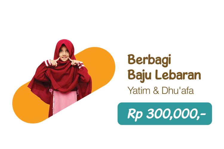 Gambar banner Berbagi Baju Lebaran Yatim dan Dhuafa