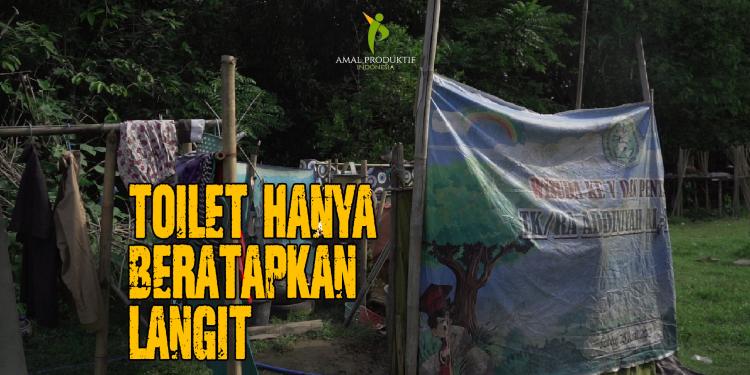 Banner program Ladang Pahala Jariyyah , Pembangunan MCK di pesantren Syamsul Maarif