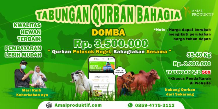 Banner program Tabungan Qurban Bahagia Domba
