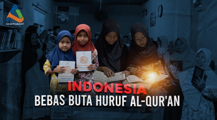Banner program Indonesia Bebas Buta Huruf Al-Quran