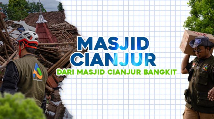 Banner program Pembangunan Masjid Cianjur