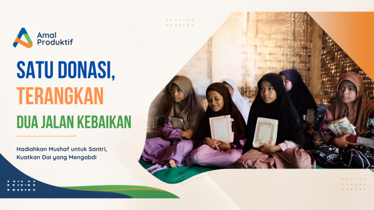 Gambar banner MUSHAF dan DAI MENEMBUS BENCANA