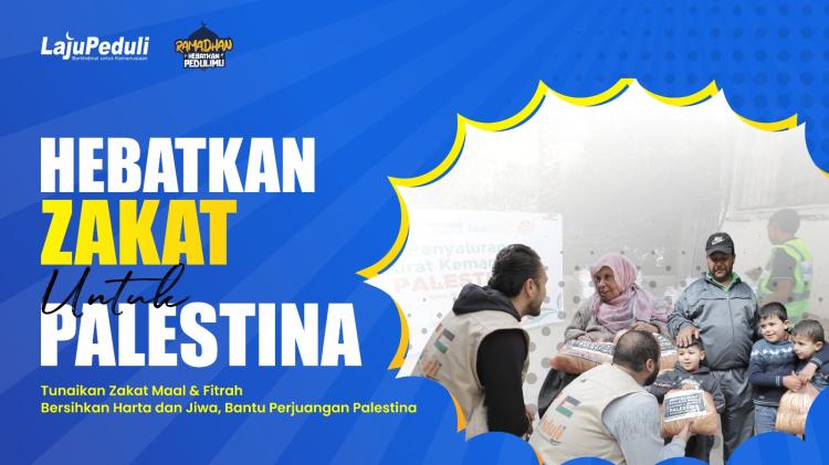 Gambar banner Hebatkan Zakatmu untuk Bantu Palestina