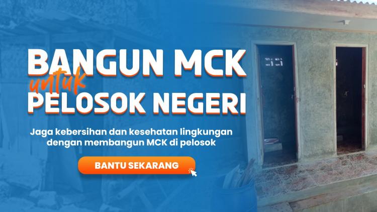 Banner program Bangun MCK Untuk Pelosok Negeri