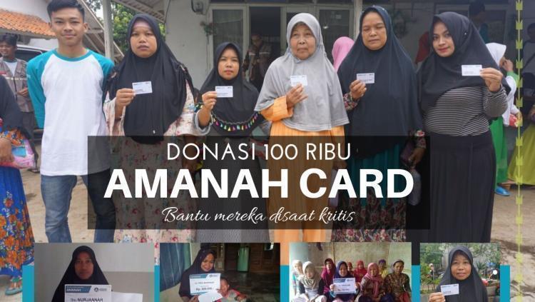 Banner program Donasi Amanah Card