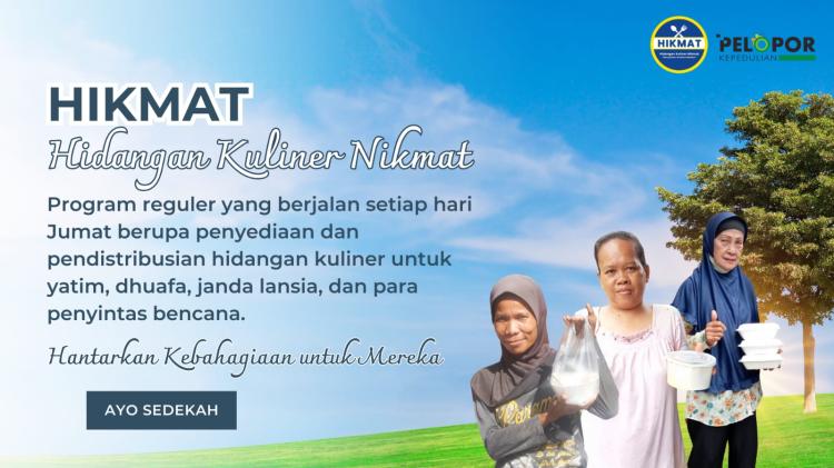 Banner program Hidangan Kuliner Nikmat Untuk Santri Yatim Penghafal Quran