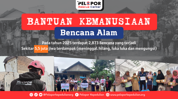 Banner program Bantuan Kemanusiaan Bencana Alam 