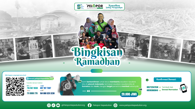 Banner program Bingkisan Ramadhan Bersama Pulihkan Harapan